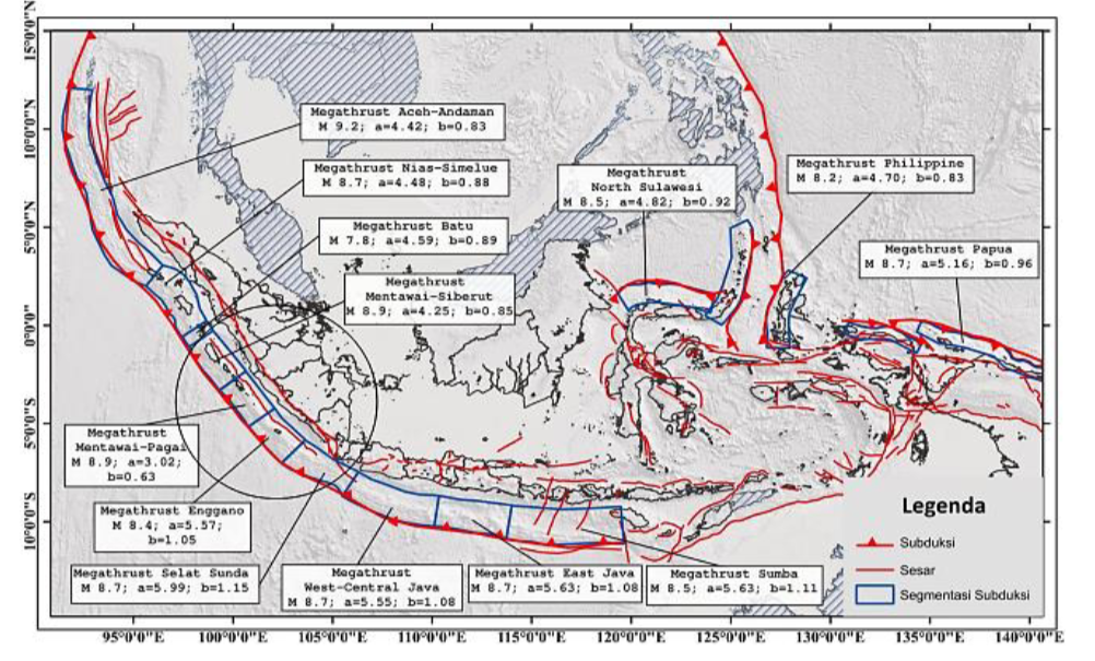 Gempa Megathrust: Penyebab, Potensi, Zona, dan Kasusnya di Indonesia ...